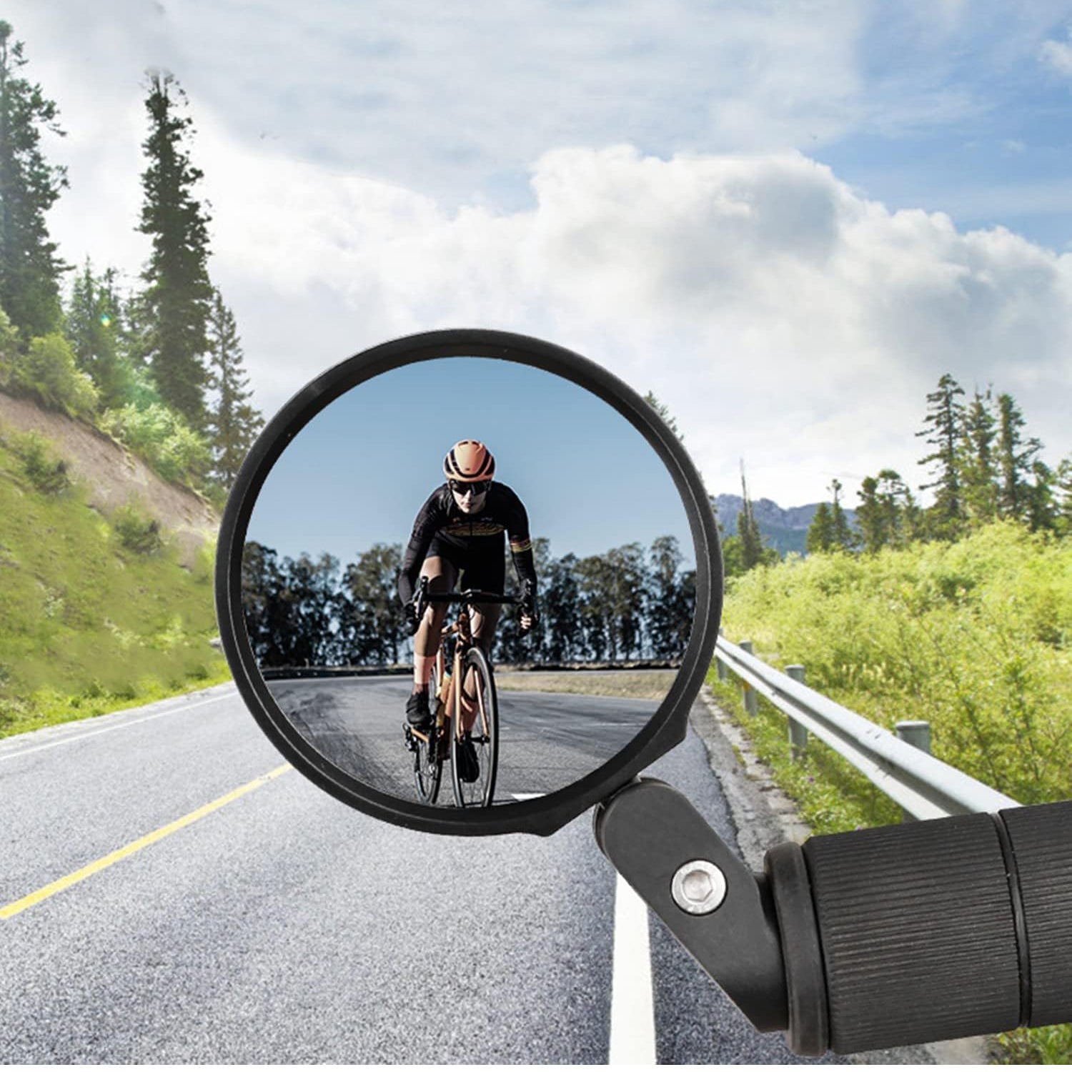 8505 Bar End Bike Mirror, Safe Rearview Mirror 360° Rotatable & Foldable Safety Bicycle Rear View Mirror, Mirror Durable Bike Mirror (1 Pc) 8505 Bar End Bike Mirror, Safe Rearview Mirror 360° Rotatable & Foldable Safety Bicycle Rear View Mirror, Mirror Durable Bike Mirror (1 Pc)